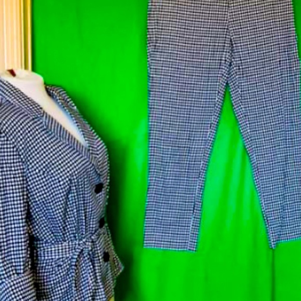 Polka Dot Pantsuit,  2-pc, sz 14
